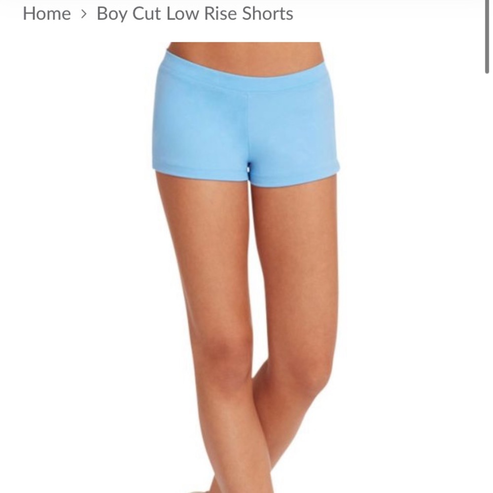 Capezio Boy Cut Low Rise Spandex Shorts